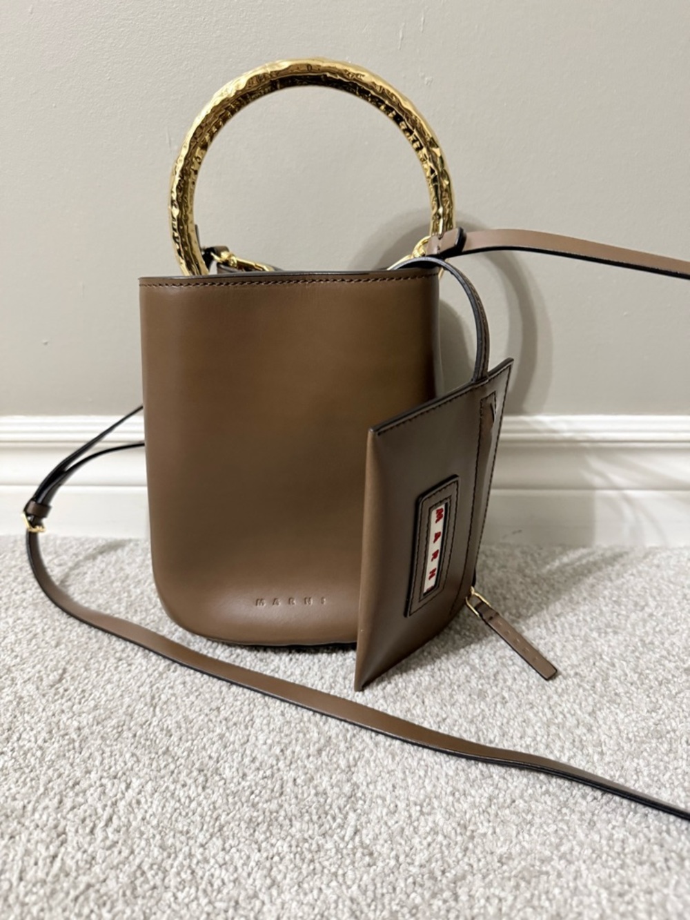 Authentic NEW condition Marni pannier crossbody bag
